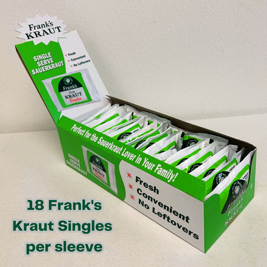 Frank's Kraut Singles, 1.5 oz (18 Pack) - 034300000187