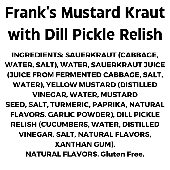 Frank's Mustard Kraut, 16 oz  - 034300000804